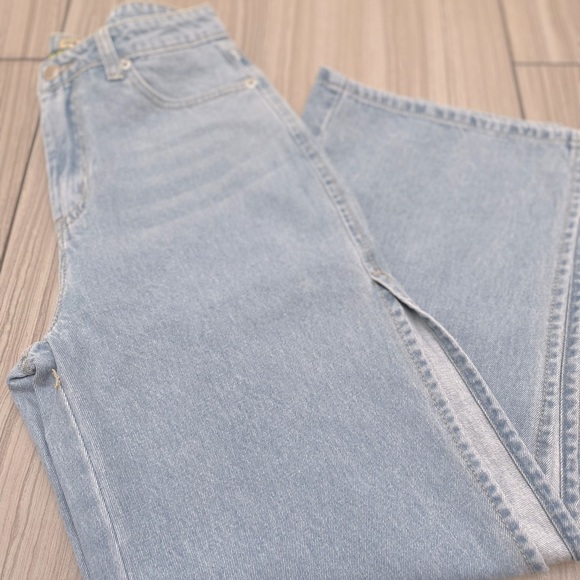 Top Trend Denim wide jeans with a high side slit. Size 36 - Picture 4 of 9